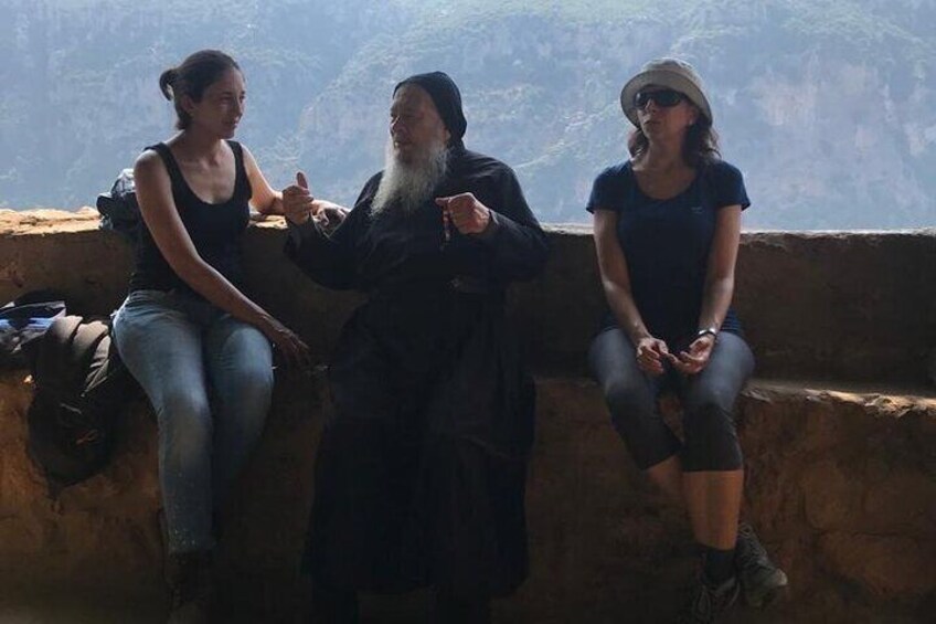 With the Hermit, Father Dario Escobar
