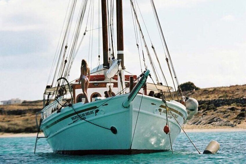 Full Day Cruise from Corfu in Classic Wooden Vessel, Swim & BBQ