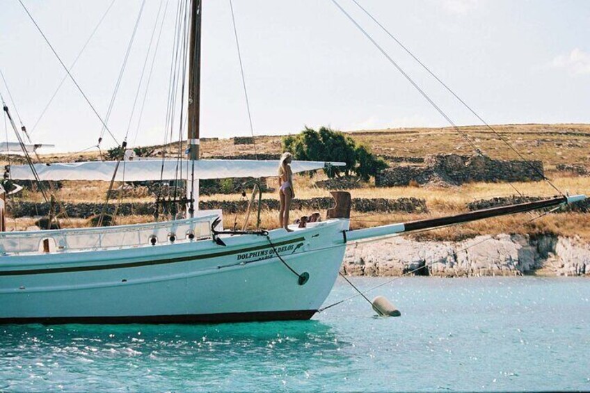 Full Day Cruise from Corfu in Classic Wooden Vessel, Swim & BBQ