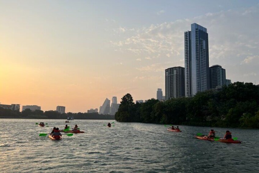 Downtown Sunset Kayak with 1.5 Million Bats