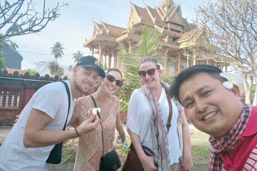 At Phnom Sampouv buddhist temple