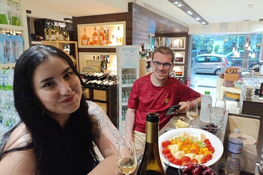 Tasting Greek Wines and Local Products