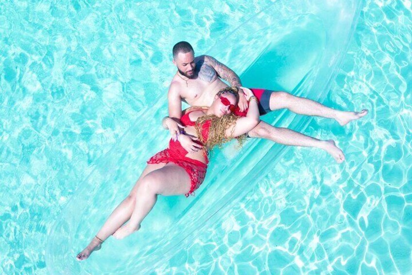 Couples Clear Kayak PhotoShoot Grand Turk Island 