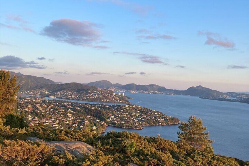 Experience the true Norwegian lifestyle and join our local guide for a neighborhood hike! Stunning view towards Bergen City Centre awaits you on the top. 