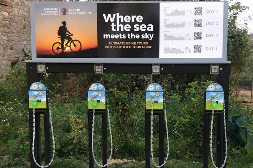 Bike charger - Track QR codes