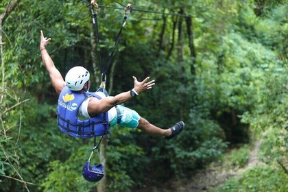 Short Excursion Ziplining & Waterfall, Taino Bay and Ambar cove.