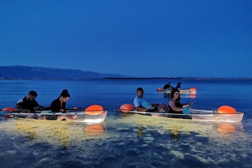 1-Hour Night kayak Private Guided Tour in Privlaka