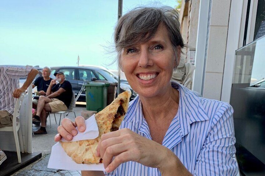 Even Tonia the tour guide LOVES pizzolo!