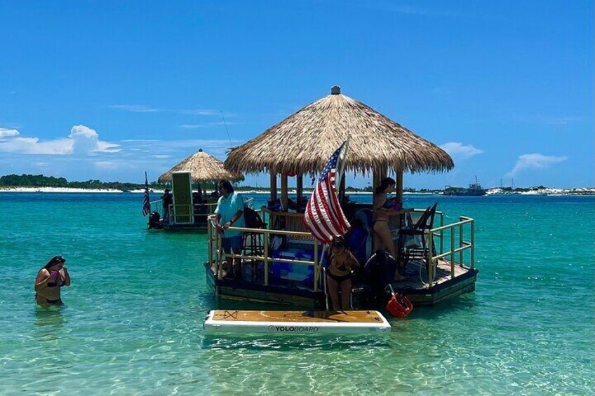 3 Hour Cruise, Snorkel, Swim/float Sandbar - tandem tiki option