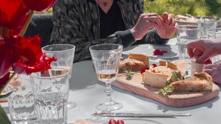 Picnic in the shade of the walnut trees and private visit-tasting