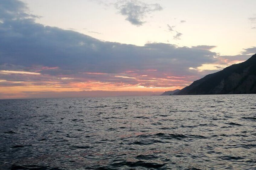 Sunset Boat Tour in the Cinque Terre