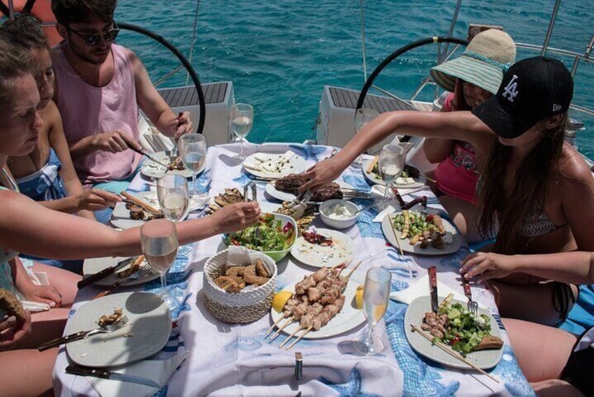 Lunch on board