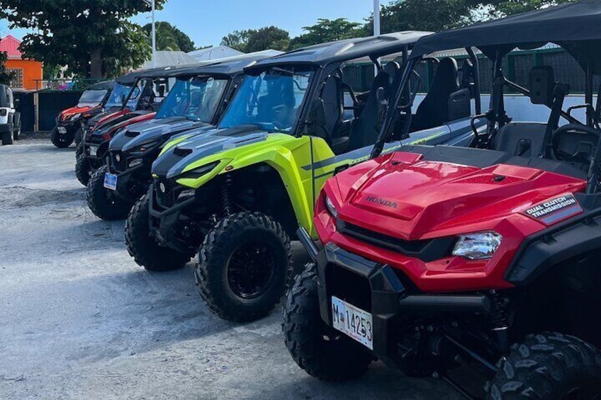Wide selection of UTVs; 2 seaters, 4 seaters, 5 seaters and 6 seaters!