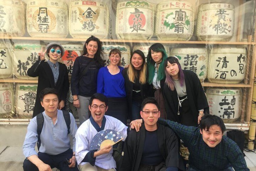 Kyoto sake tasting near Fushimi Inari