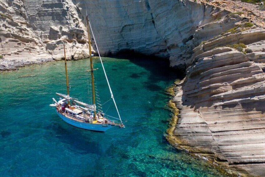 Full Day Tour in South Paros Caves Despotiko