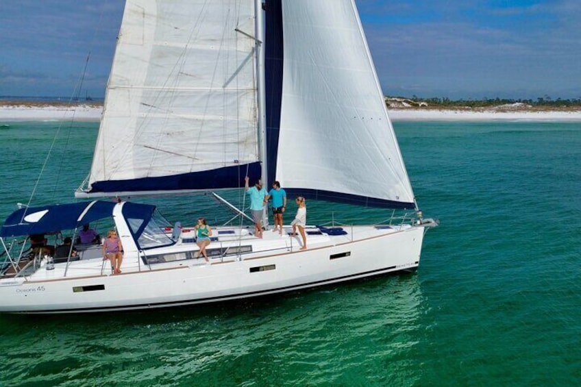 Sunset Sail Aboard the 47 ft Daydreams Sailboat