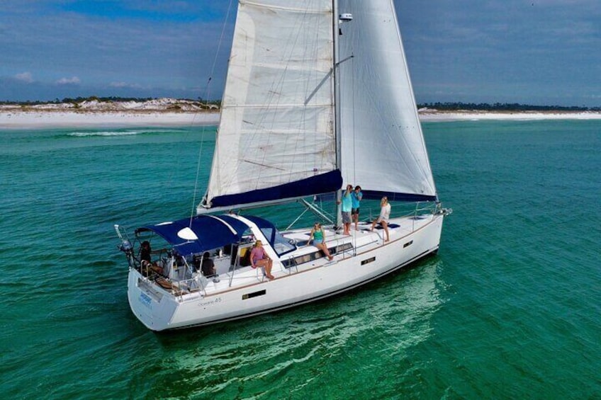 Sunset Sail Aboard the 47 ft Daydreams Sailboat