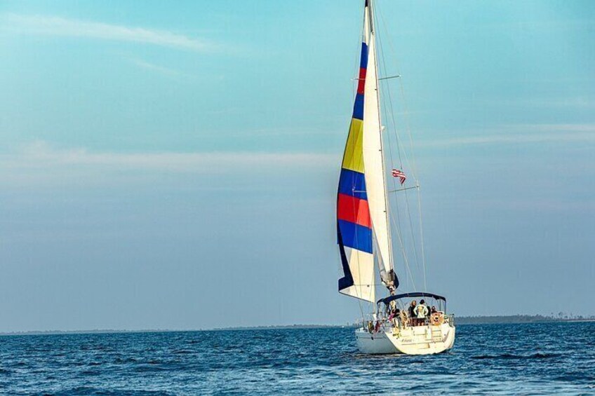 2 Hours Sunset Sail Aboard 50' SY Ohana