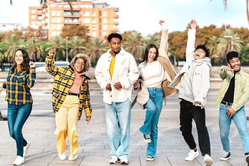 Spontaneous sidewalk dance party: when the rhythm of Point Loma's food tour takes over!