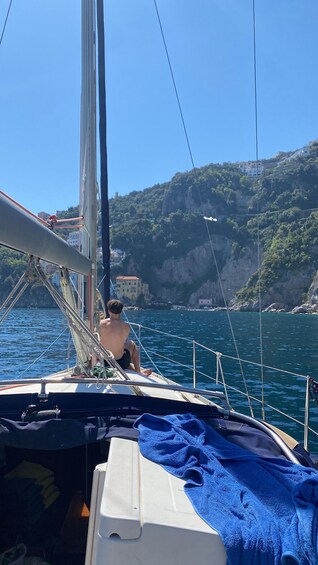 Picture 5 for Activity From Salerno: Amalfi Coast Full-Day Sailboat Trip with Lunch