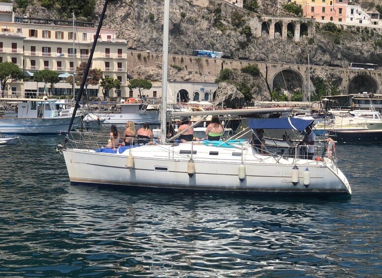 From Salerno: Amalfi Coast Full-Day Sailboat Trip with Lunch