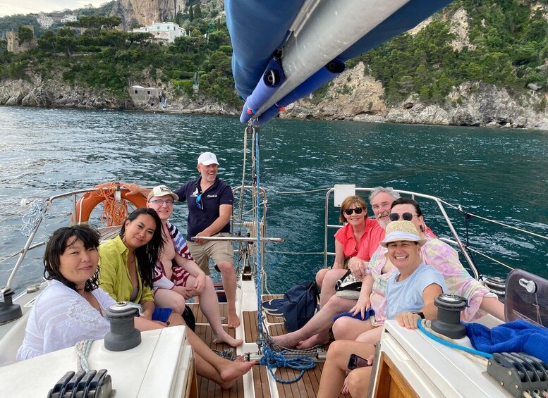 Picture 26 for Activity From Salerno: Amalfi Coast Full-Day Sailboat Trip with Lunch