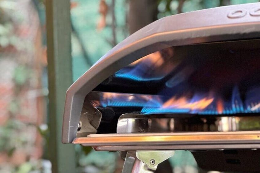 outdoor oven in a villa on Lake Maggiore