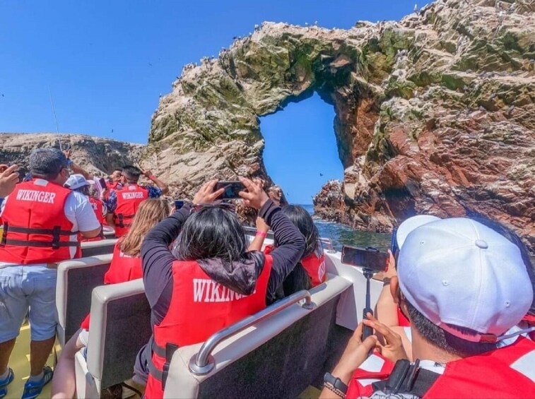 Ballestas Islands and Paracas National Reserve from San Martin Port