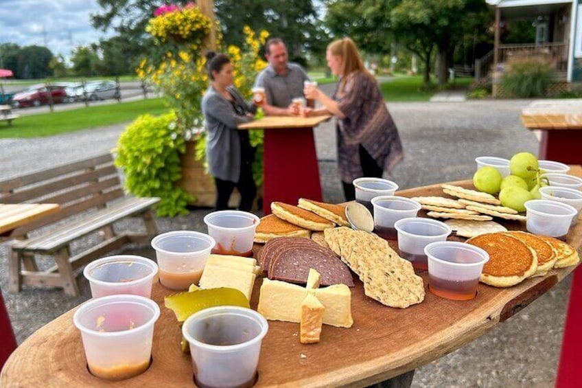 Deluxe Tasting Board served with the Tour+Tasting.