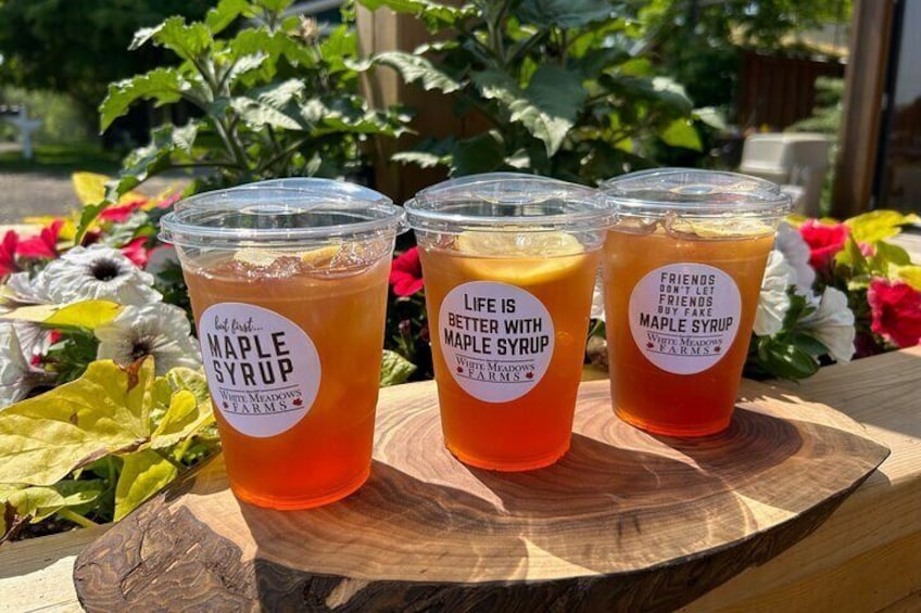 Maple Iced Tea included with every Tasting Board.