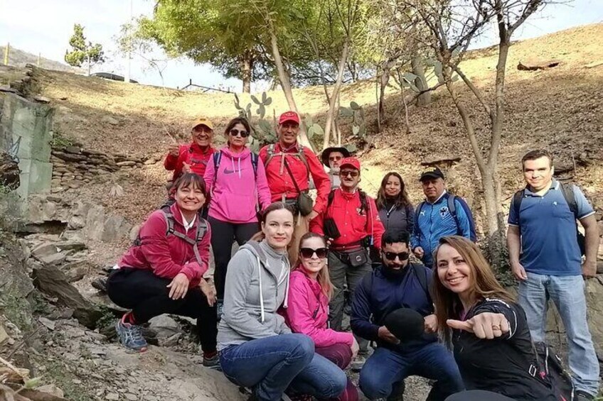 We start with a group photo