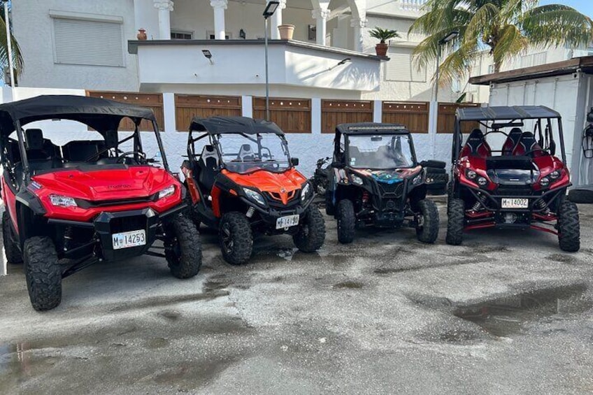 4 HOUR Guided UTV/ Side by Side Tour of Sint Maarten/ St. Martin