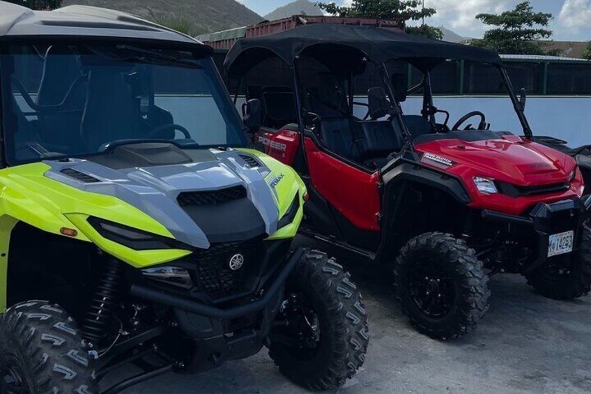 4 HOUR Guided UTV/ Side by Side Tour of Sint Maarten/ St. Martin