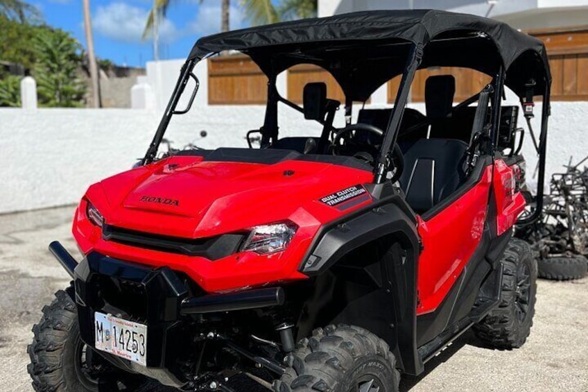 4 HOUR Guided UTV/ Side by Side Tour of Sint Maarten/ St. Martin