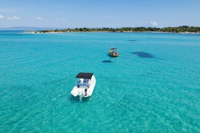Amazing waters in Vourvourou Islands