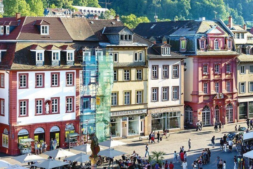 from Frankfurt: historic Heidelberg, Mercedes Benz Museum & Schwetzingen palace