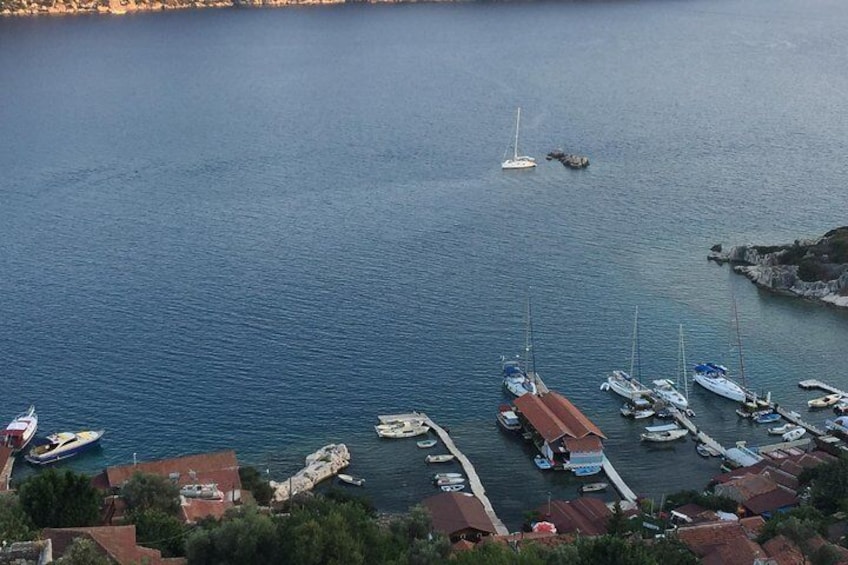 View from simena castle