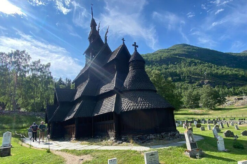 During our visit to the Borgund Stave Church, you'll have the opportunity to enter this 800-year-old wooden marvel—an experience our guests often describe as truly mystical.