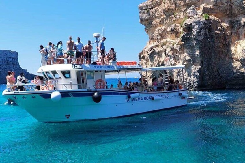 Comino Blue Lagoon and Gozo-Sea Star Boat Private Tour