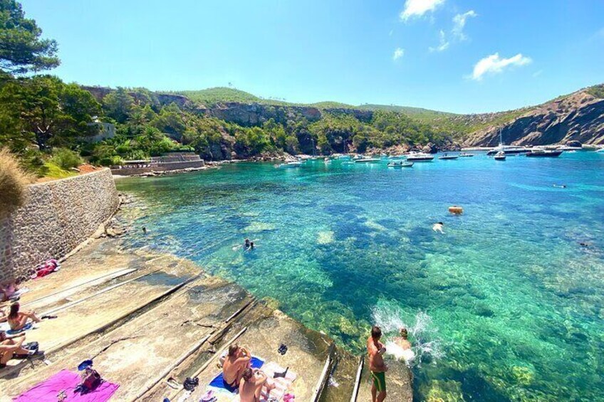 Hidden beach Ibiza