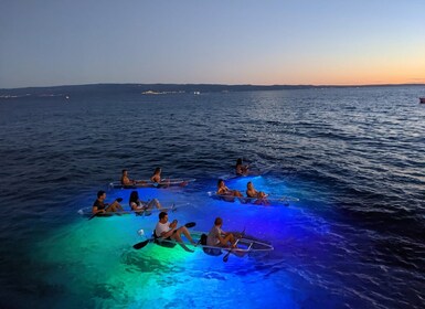 Split : Excursion guidée en kayak dans la soirée illuminée