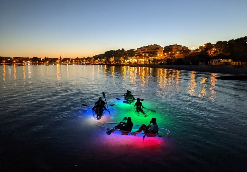 Picture 2 for Activity Split: Illuminated Evening Guided Kayaking Tour