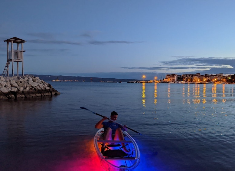 Picture 9 for Activity Split: Illuminated Evening Guided Kayaking Tour