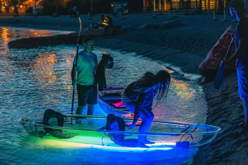 Picture 8 for Activity Split: Illuminated Evening Guided Kayaking Tour