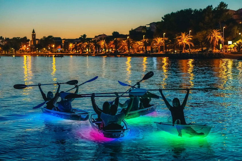 Picture 3 for Activity Split: Illuminated Evening Guided Kayaking Tour