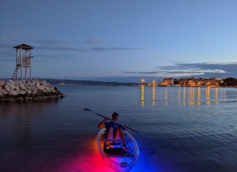 Picture 9 for Activity Split: Illuminated Evening Guided Kayaking Tour