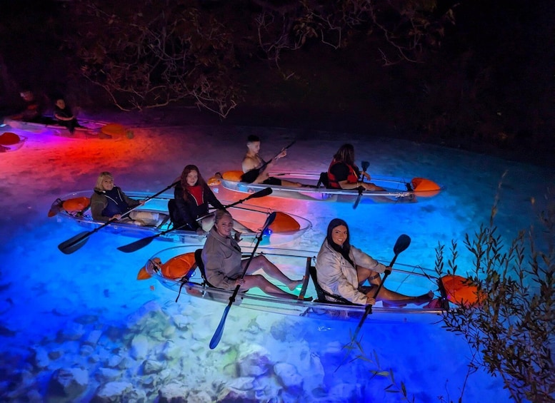 Picture 3 for Activity Split: Illuminated Evening Guided Kayaking Tour