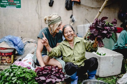 Boerderijtour door Hanoi en kookles met lokale familie