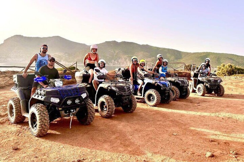 Guided Quad Bike Tour with Swim Stop in Alghero