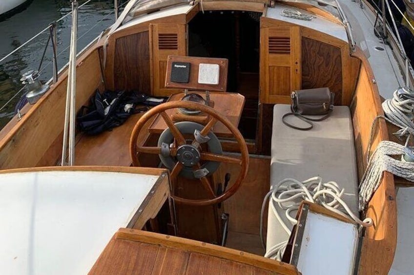 Private Departure in a Classic Sailboat along the Costa del Sol Málaga